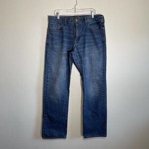 Men’s American Eagle Outfitters (AEO) Relaxed Fit Straight Leg Blue Jeans 36X34